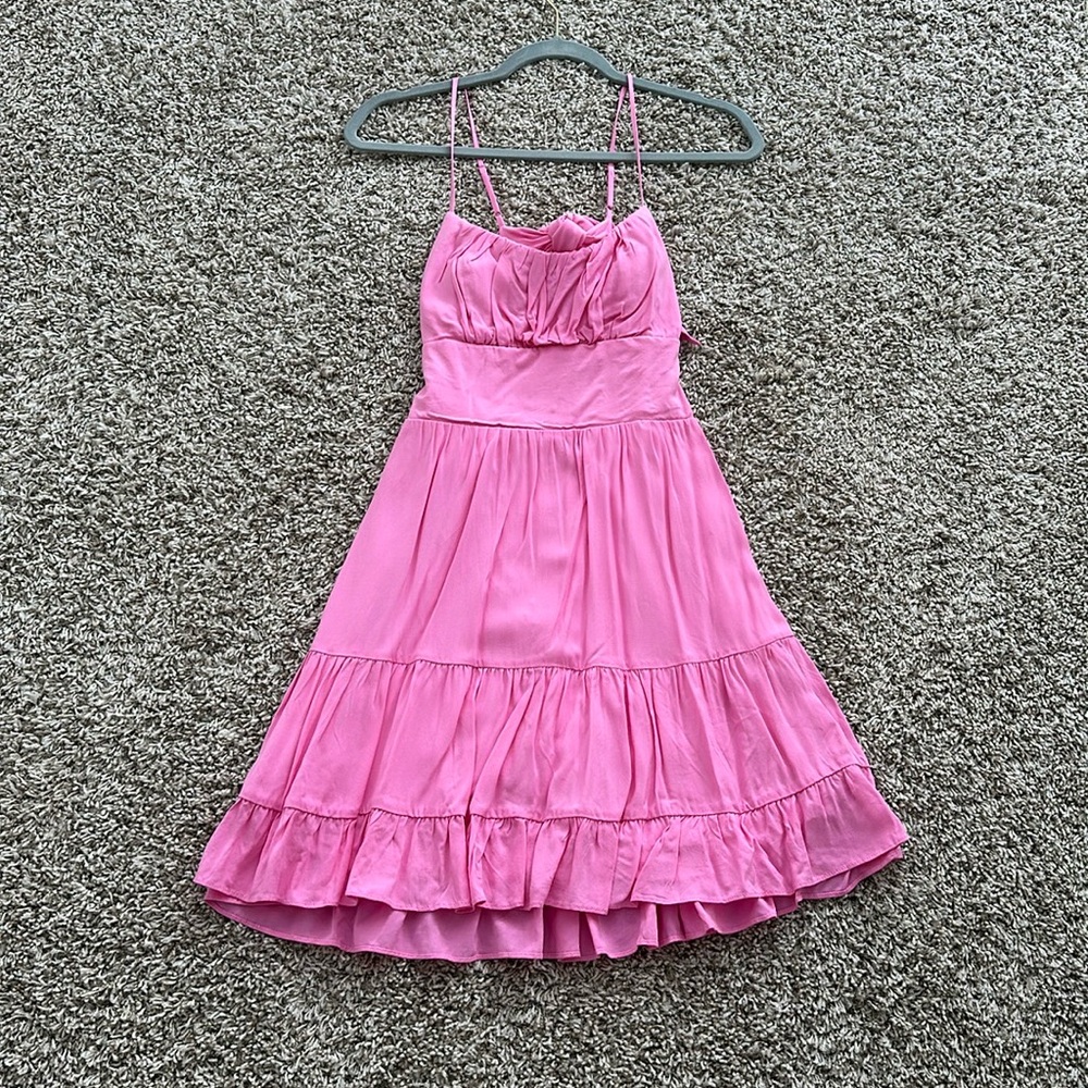 Pink mini sundress
